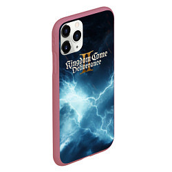 Чехол iPhone 11 Pro матовый Kingdom Come Deliverance 2 logo sky, цвет: 3D-малиновый — фото 2