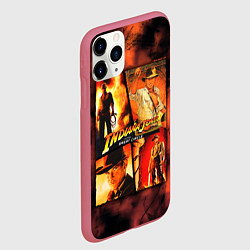 Чехол iPhone 11 Pro матовый Indiana Jones and the Great Circle, цвет: 3D-малиновый — фото 2