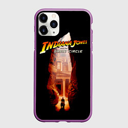 Чехол iPhone 11 Pro матовый Indiana Jones and the Great Circle, цвет: 3D-фиолетовый