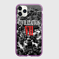 Чехол iPhone 11 Pro матовый Civilization VII, цвет: 3D-фиолетовый