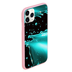 Чехол iPhone 11 Pro матовый Разрыв голубой краски, цвет: 3D-баблгам — фото 2