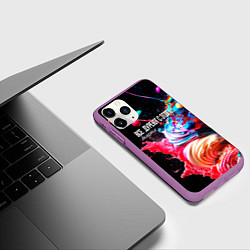 Чехол iPhone 11 Pro матовый Все дуреют с этого десерта, цвет: 3D-фиолетовый — фото 2