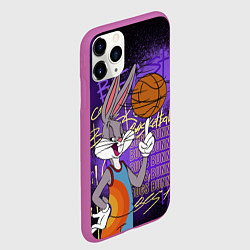Чехол iPhone 11 Pro матовый Багз Банни - Looney Tunes, цвет: 3D-фиолетовый — фото 2