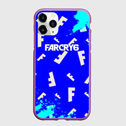 Чехол iPhone 11 Pro матовый Farcry 6 pattern, цвет: 3D-фиолетовый
