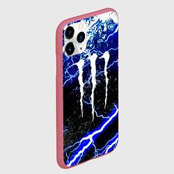 Чехол iPhone 11 Pro матовый Monster storm energy, цвет: 3D-малиновый — фото 2