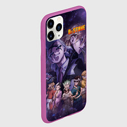 Чехол iPhone 11 Pro матовый Доктор Камень, цвет: 3D-фиолетовый — фото 2