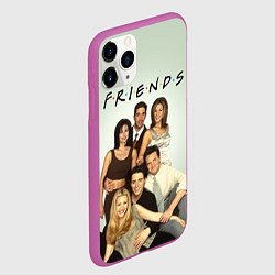 Чехол iPhone 11 Pro матовый Американский сериал - Друзья, цвет: 3D-фиолетовый — фото 2