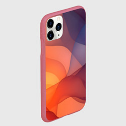 Чехол iPhone 11 Pro матовый Летящая вуаль, цвет: 3D-малиновый — фото 2