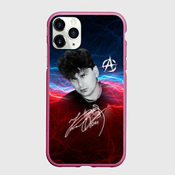 Чехол iPhone 11 Pro матовый Юрий Клинских автограф, цвет: 3D-малиновый