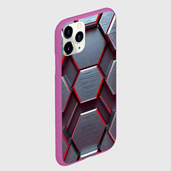 Чехол iPhone 11 Pro матовый Бордовый бронежилет, цвет: 3D-фиолетовый — фото 2