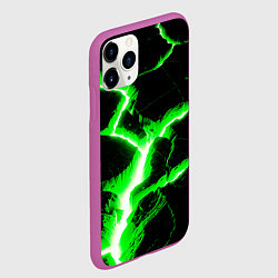 Чехол iPhone 11 Pro матовый Разлом, цвет: 3D-фиолетовый — фото 2