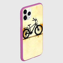 Чехол iPhone 11 Pro матовый Электровелосипед, цвет: 3D-фиолетовый — фото 2