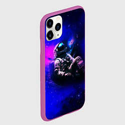 Чехол iPhone 11 Pro матовый Астронавт в пучине, цвет: 3D-фиолетовый — фото 2