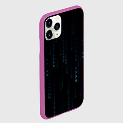 Чехол iPhone 11 Pro матовый Color black blue, цвет: 3D-фиолетовый — фото 2