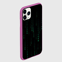 Чехол iPhone 11 Pro матовый Color black turquoise, цвет: 3D-фиолетовый — фото 2
