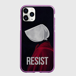 Чехол iPhone 11 Pro матовый Сопротивляться - Рассказ служанки, цвет: 3D-фиолетовый