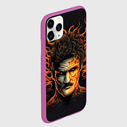 Чехол iPhone 11 Pro матовый The last of us - зараженный Джоел, цвет: 3D-фиолетовый — фото 2