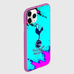 Чехол iPhone 11 Pro матовый Тоттенхэм неоновые краски, цвет: 3D-фиолетовый — фото 2