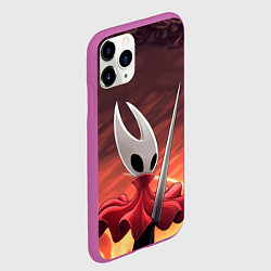 Чехол iPhone 11 Pro матовый Полый рыцарь Hollow knight silksong, цвет: 3D-фиолетовый — фото 2