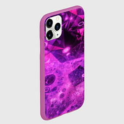 Чехол iPhone 11 Pro матовый Neon broken glass, цвет: 3D-фиолетовый — фото 2