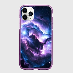 Чехол iPhone 11 Pro матовый Фиолетовая туманность, цвет: 3D-фиолетовый