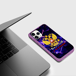 Чехол iPhone 11 Pro матовый Триколор - герб России, цвет: 3D-фиолетовый — фото 2