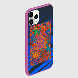 Чехол iPhone 11 Pro матовый Astro психоделика, цвет: 3D-фиолетовый — фото 2