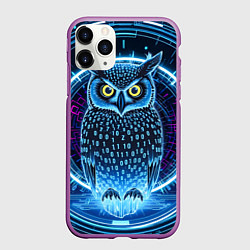 Чехол iPhone 11 Pro матовый Виртуальный филин