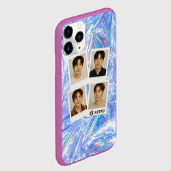 Чехол iPhone 11 Pro матовый Astro четыре фото, цвет: 3D-фиолетовый — фото 2
