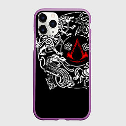 Чехол iPhone 11 Pro матовый Ассасин Крид Раграрек, цвет: 3D-фиолетовый