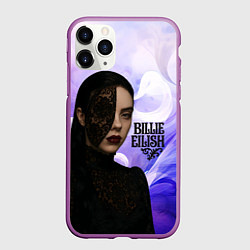 Чехол iPhone 11 Pro матовый Готический стиль Билли Айлиш, цвет: 3D-фиолетовый