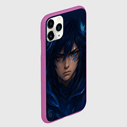 Чехол iPhone 11 Pro матовый Оророн арт, цвет: 3D-фиолетовый — фото 2