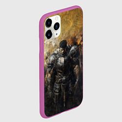 Чехол iPhone 11 Pro матовый Воин Гатц в броне, цвет: 3D-фиолетовый — фото 2