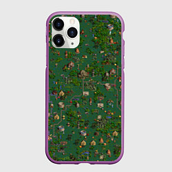 Чехол iPhone 11 Pro матовый Земли Крепости - Герои 3, цвет: 3D-фиолетовый