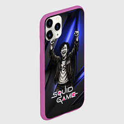 Чехол iPhone 11 Pro матовый Победа игрока 456 Игра в кальмара, цвет: 3D-фиолетовый — фото 2
