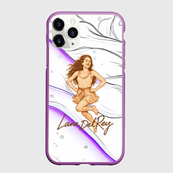 Чехол iPhone 11 Pro матовый Lana Del Rey радостно прыгает