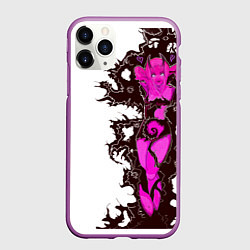 Чехол iPhone 11 Pro матовый Your demon neon sexy anime girl cyberpunk tattoo, цвет: 3D-фиолетовый