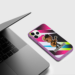 Чехол iPhone 11 Pro матовый XXXTentacion в мультяшном стиле, цвет: 3D-фиолетовый — фото 2