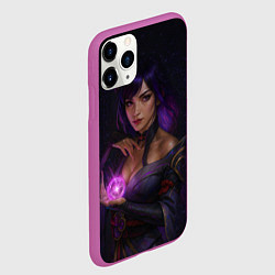 Чехол iPhone 11 Pro матовый Райдэн Эи реализм, цвет: 3D-фиолетовый — фото 2