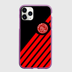 Чехол iPhone 11 Pro матовый Ajax геометрия, цвет: 3D-фиолетовый