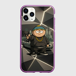 Чехол iPhone 11 Pro матовый Эрик Картман в стиле Gta, цвет: 3D-фиолетовый