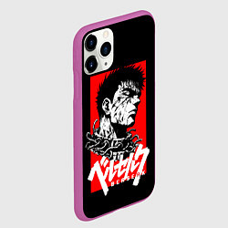 Чехол iPhone 11 Pro матовый Берсерк аниме, цвет: 3D-фиолетовый — фото 2