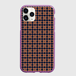 Чехол iPhone 11 Pro матовый Паттерн с крестиками