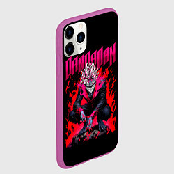 Чехол iPhone 11 Pro матовый Дандадан, Окарун, цвет: 3D-фиолетовый — фото 2