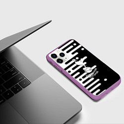 Чехол iPhone 11 Pro матовый Тоттенхэм Хотспур геометрия, цвет: 3D-фиолетовый — фото 2