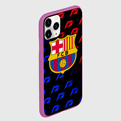 Чехол iPhone 11 Pro матовый Barcelona gradient need for speed, цвет: 3D-фиолетовый — фото 2