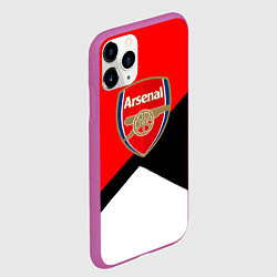 Чехол iPhone 11 Pro матовый Arsenal geometry sport, цвет: 3D-фиолетовый — фото 2