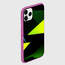 Чехол iPhone 11 Pro матовый Geometric shapes, цвет: 3D-фиолетовый — фото 2