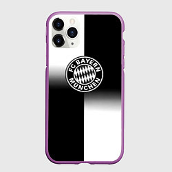 Чехол iPhone 11 Pro матовый Бавария Мюнхен геометрия градиент, цвет: 3D-фиолетовый