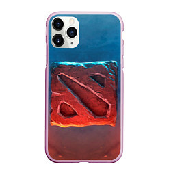 Чехол iPhone 11 Pro матовый Dota 2: Symbol, цвет: 3D-розовый